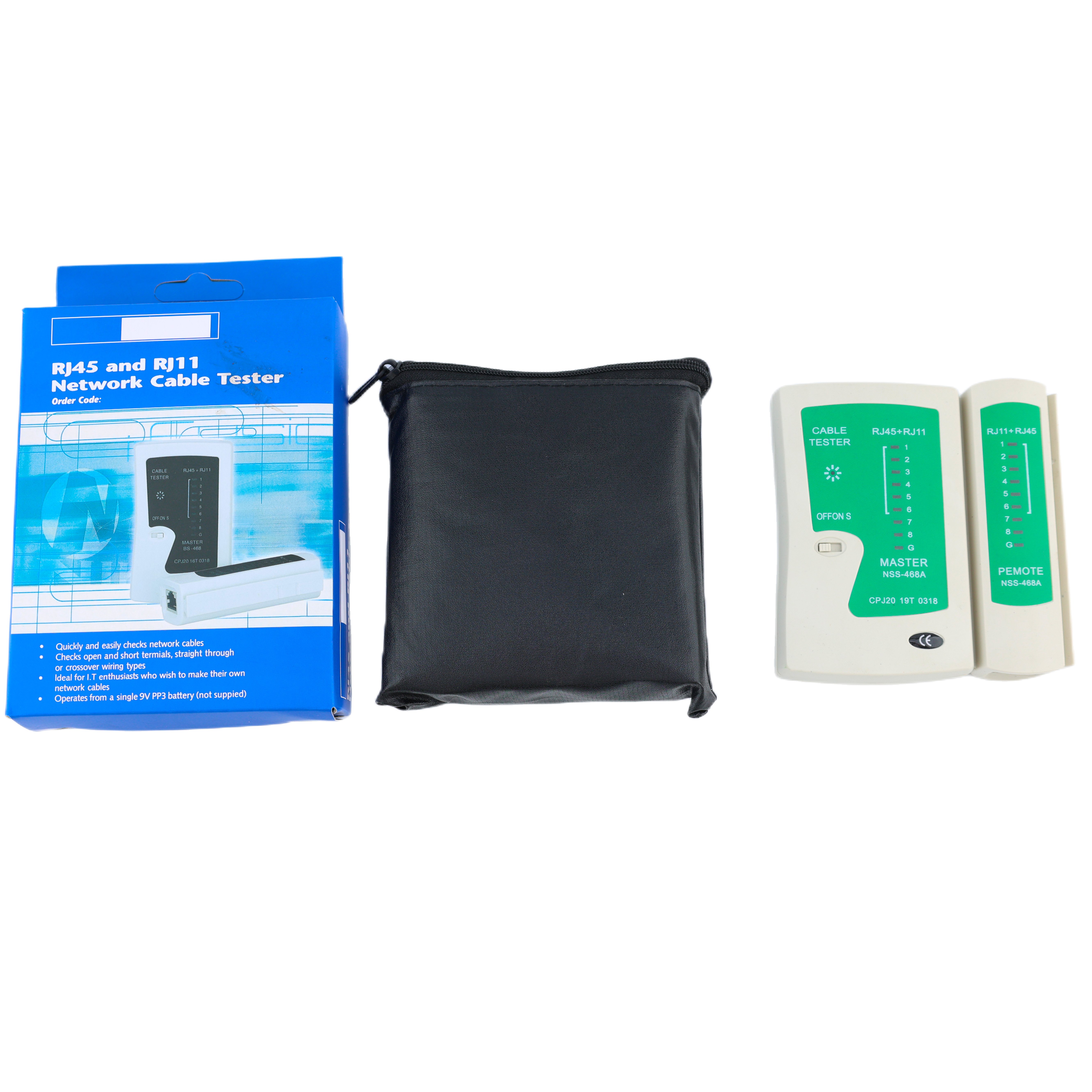 Cat5e Cat6 Rj45 and Rj11 Cables Networking Detector Checker Network Cable Tester