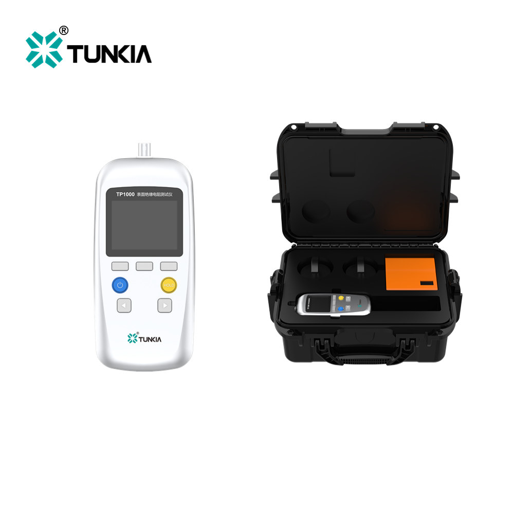 TUNKIA TP1000 surface resistance electrostatic leakage resistance tester uncertainty 5% with wide range small size