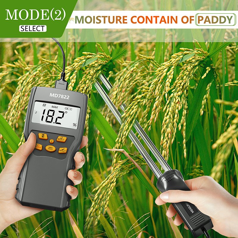 MD7822 Coffee moisture tester digital humidity tester hygrometer use for corn wheat rice bean peanut moisture tester