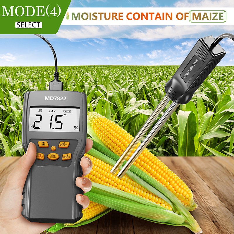 MD7822 Coffee moisture tester digital humidity tester hygrometer use for corn wheat rice bean peanut moisture tester