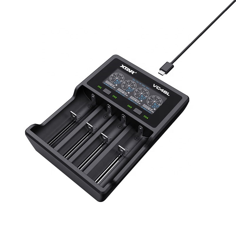 VC4SL intelligent 16340 18650 26650 battery capacity tester and storage function charger, 18650 capacity tester with charger