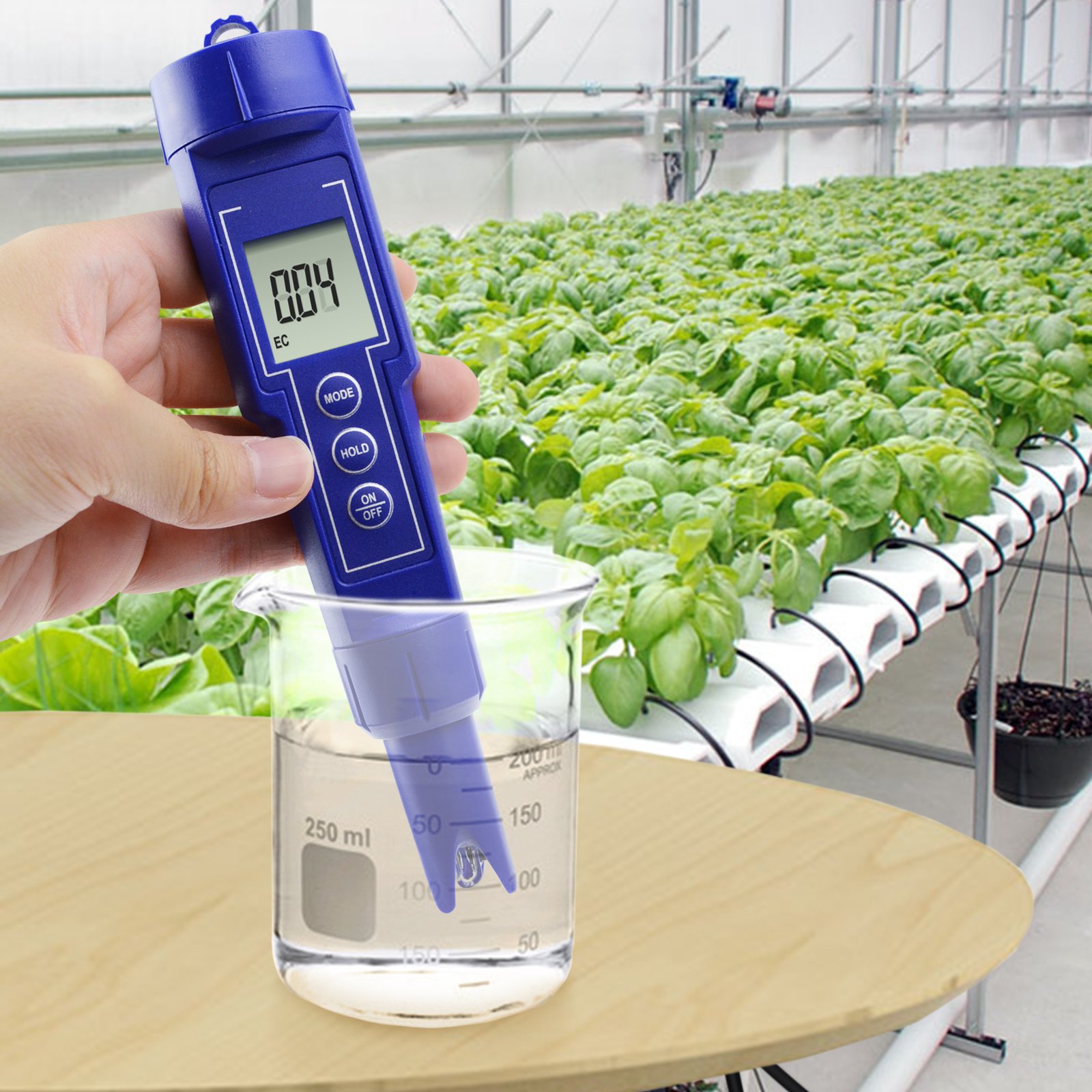3-in-1 Digital EC / CF / TDS Meter Combo Water Quality Tester IP65 Waterproof Conductivity with ATC (OEM packaging available)