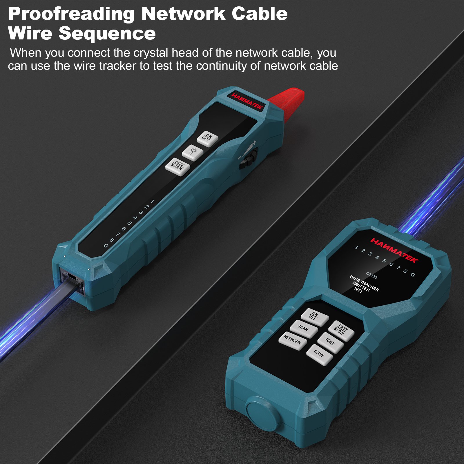 Line Finder Wire Tester Network Cable Diagnose Tester RJ45 RJ11 Multifunctional Intelligent Line Checker