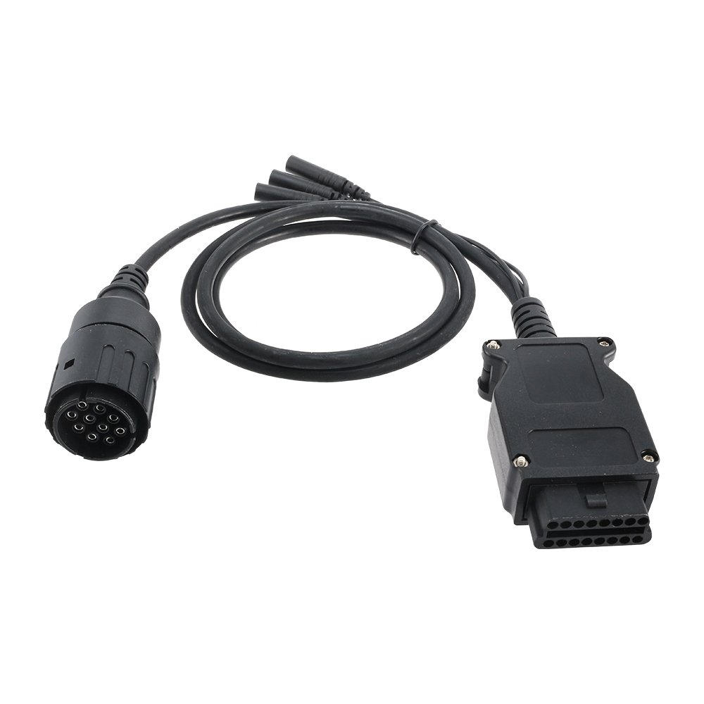 Motorcycle ICOM D OBD2 Diagnostic Cable 10Pin Program Wire Scanner Extension Connector Motorbike Repair Accessory