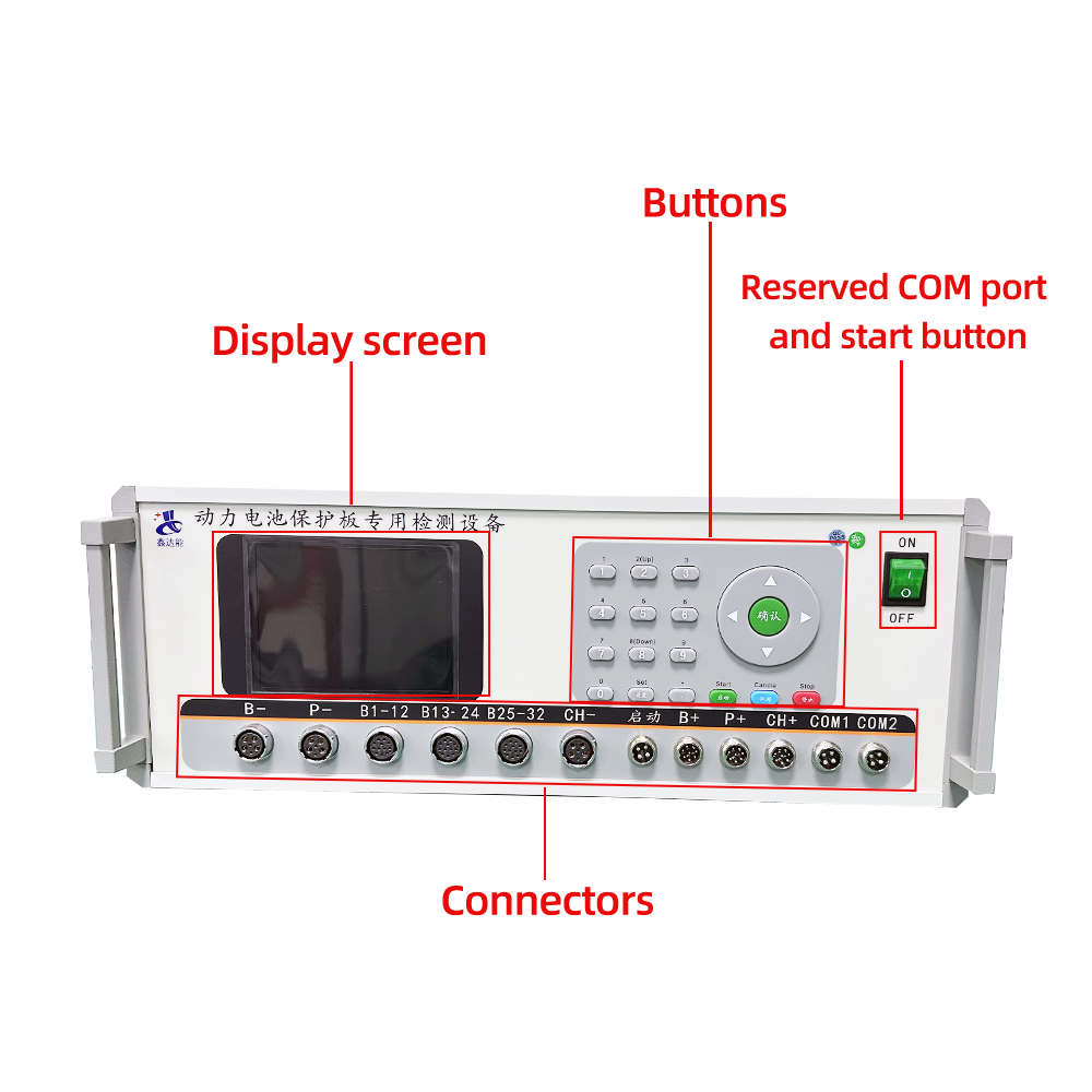 Laboratory Research 24 32 Series Li Ion Lithium Battery Pack Testing Machine for Protecting Board BMS Tester