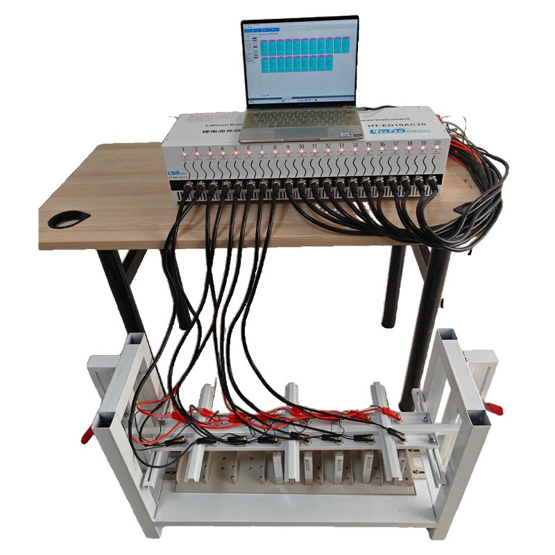 20 Channel 5V10A Lithium Battery Cell Charge And Discharge Testing Battery Capacity Tester with 10A voltage equalization with PC