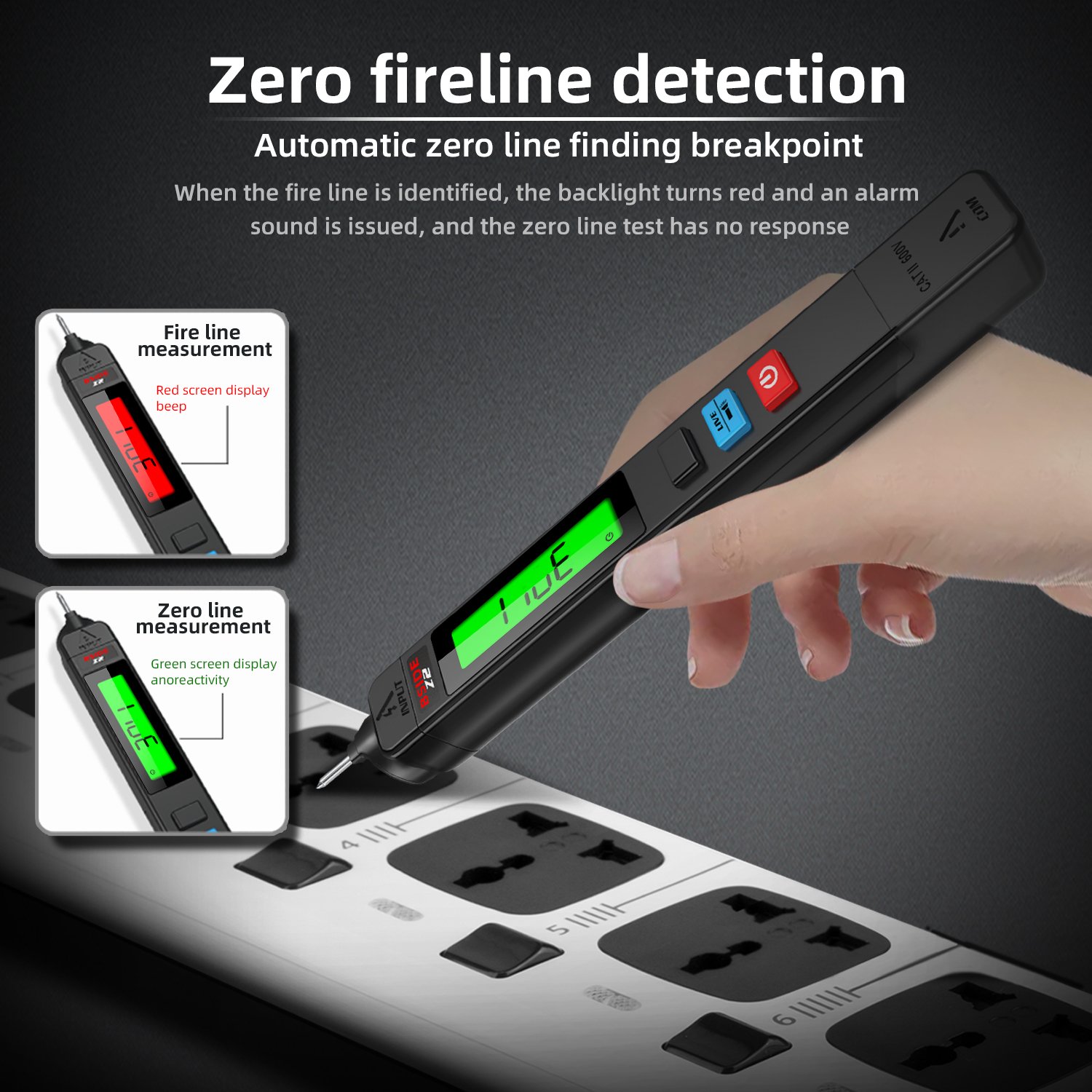 BSIDE Z2 intelligent induction pen high-precision digital display electrician repair circuit pen leakage detection