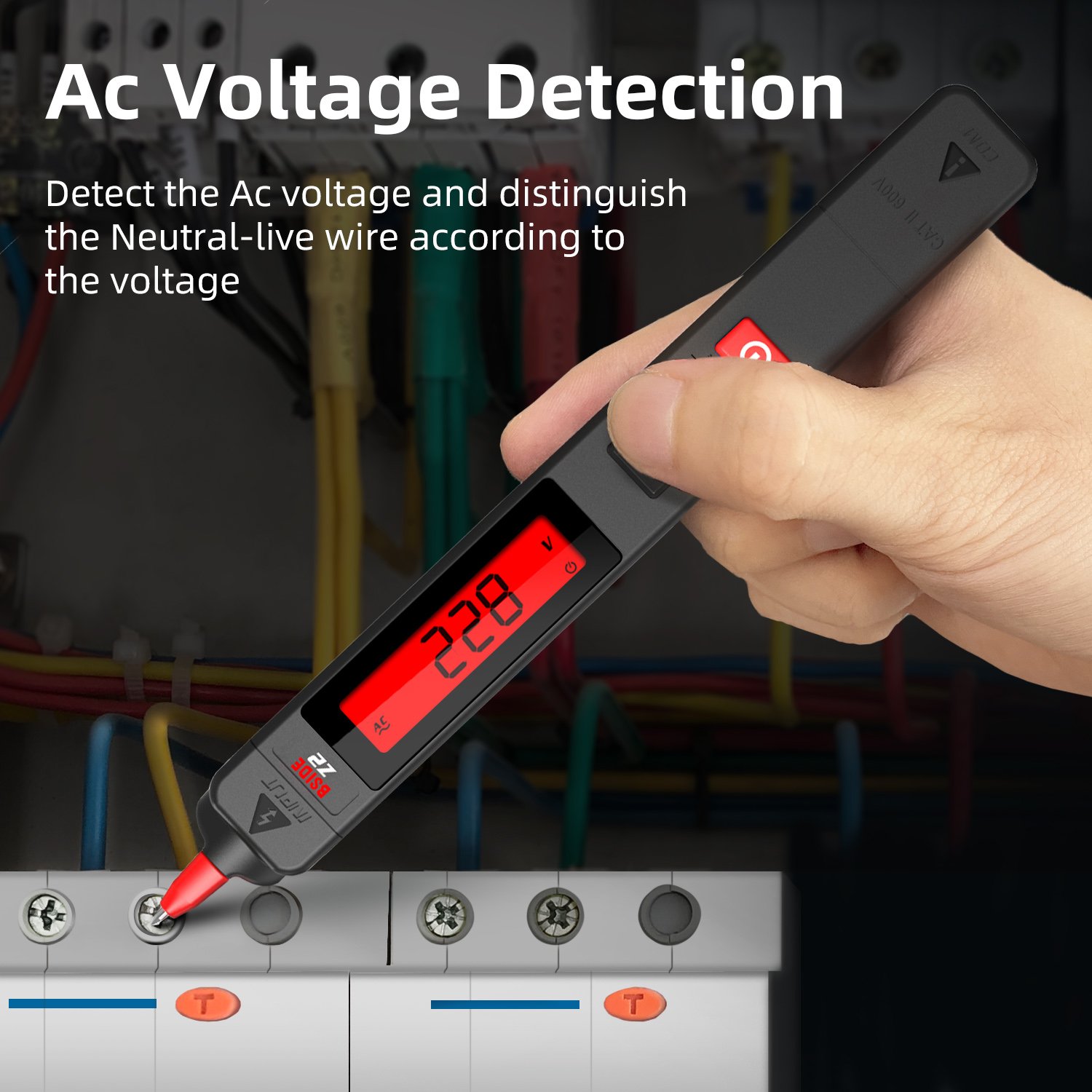 BSIDE Z2 intelligent induction pen high-precision digital display electrician repair circuit pen leakage detection