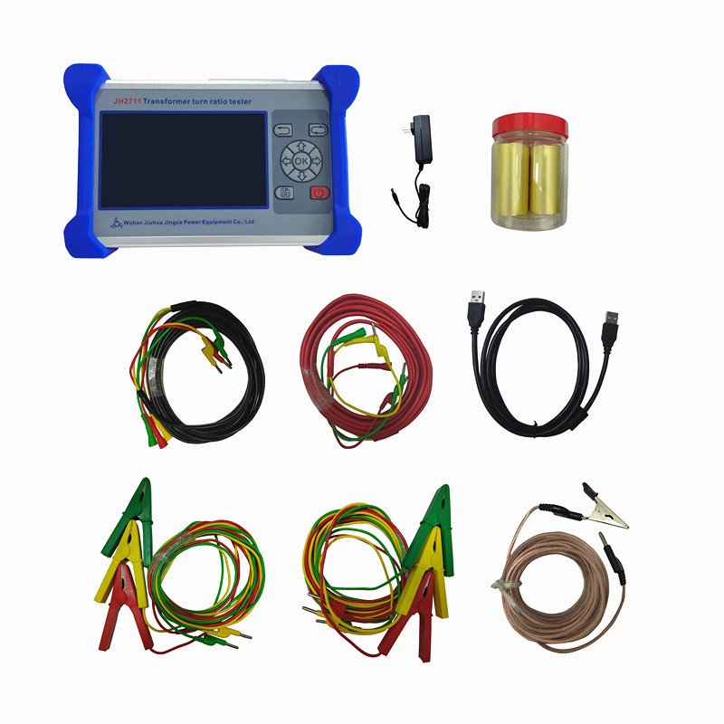 English/Spanish Languages Built-in Battery Portable Handheld 3 Three Phase Automatic TTR Meter Transformer Turns Ratio Tester