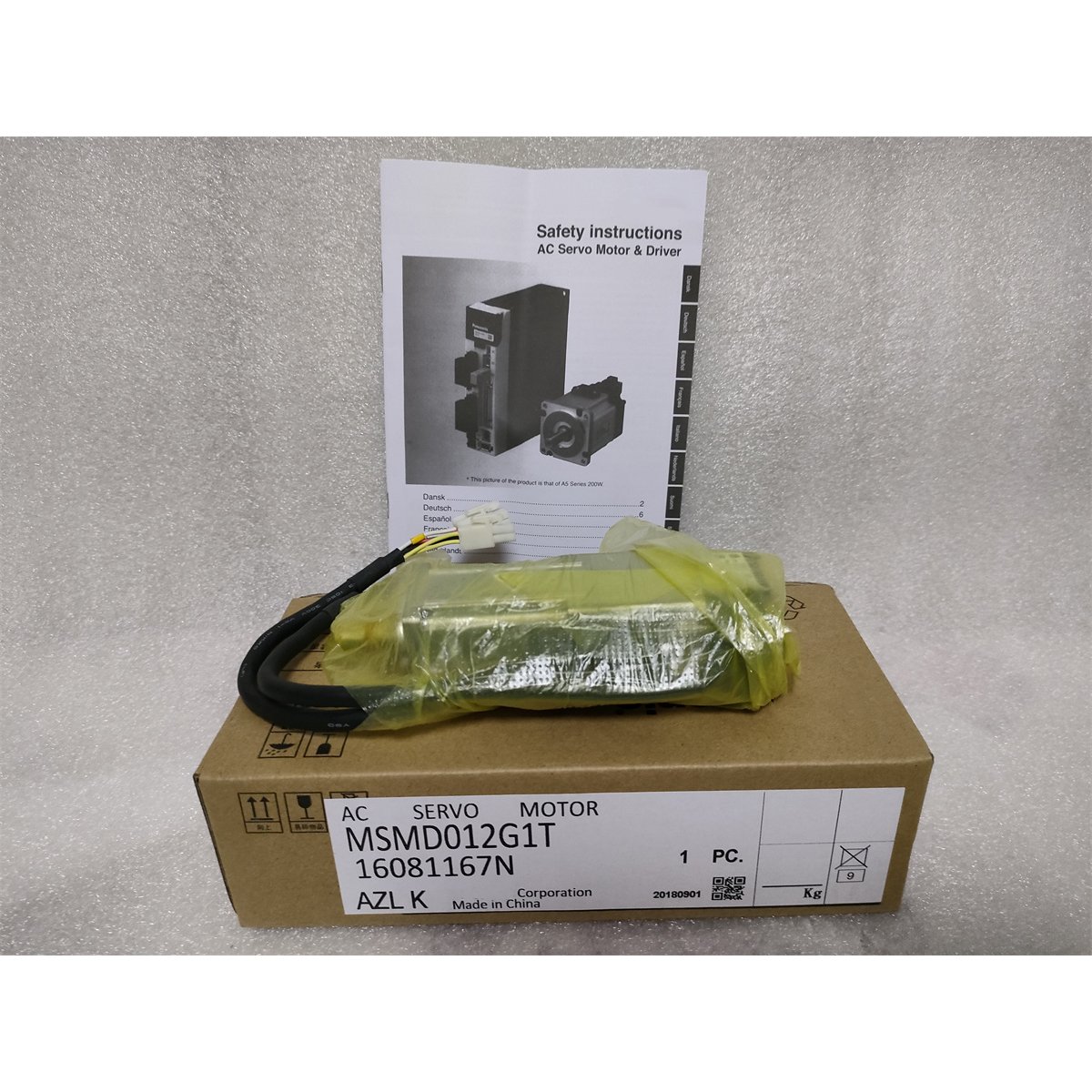 MSMD012G1T AC Servo Motor with Fast Delivery New Condition One Year Warranty for PLC PAC & Dedicated Controllers