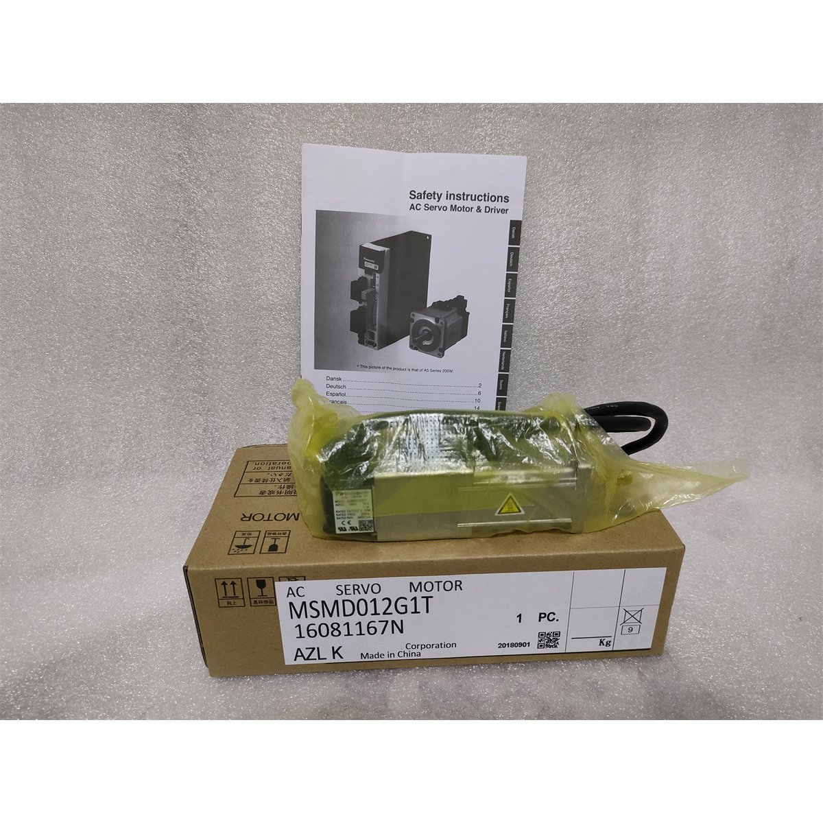 MSMD012G1T AC Servo Motor with Fast Delivery New Condition One Year Warranty for PLC PAC & Dedicated Controllers