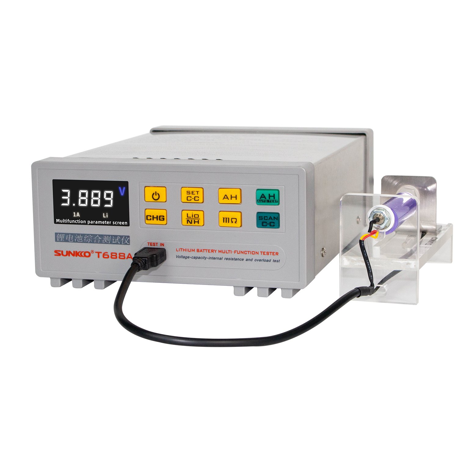SUNKKO T-688A Comprehensive Tester Lithium Battery Capacity Voltage Internal Resistance Tester