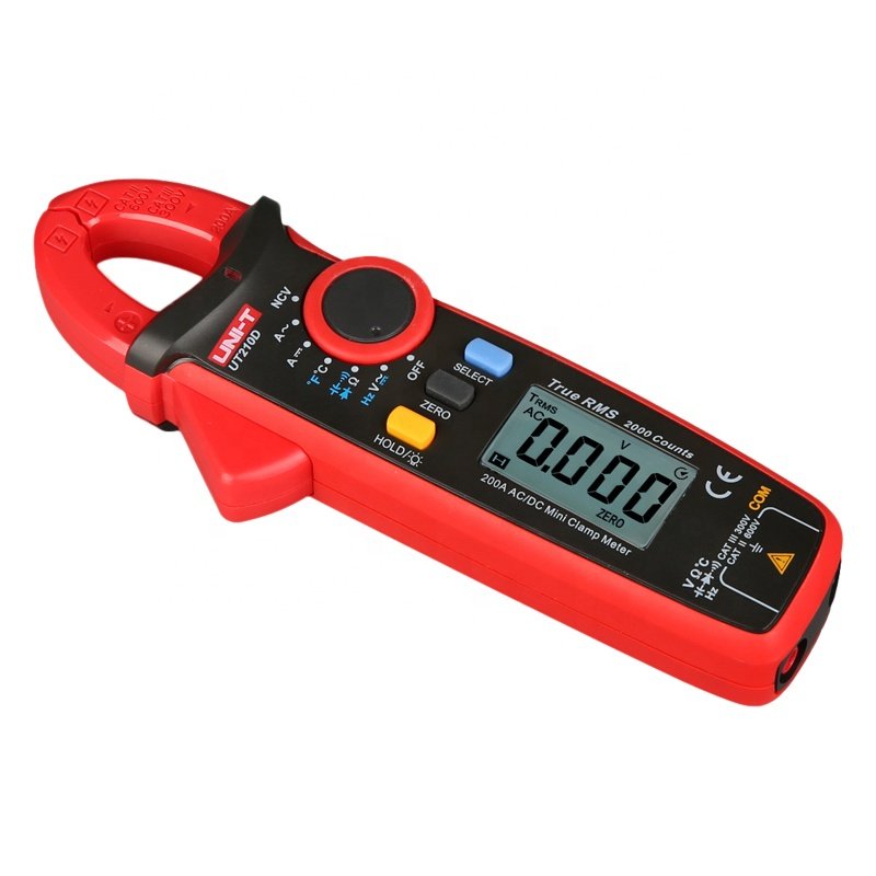 UNI-T UT210D Digital Clamp Meter True RMS Voltage Resistance Capacitance Multimeter Temperature Measure Auto Range Electrical