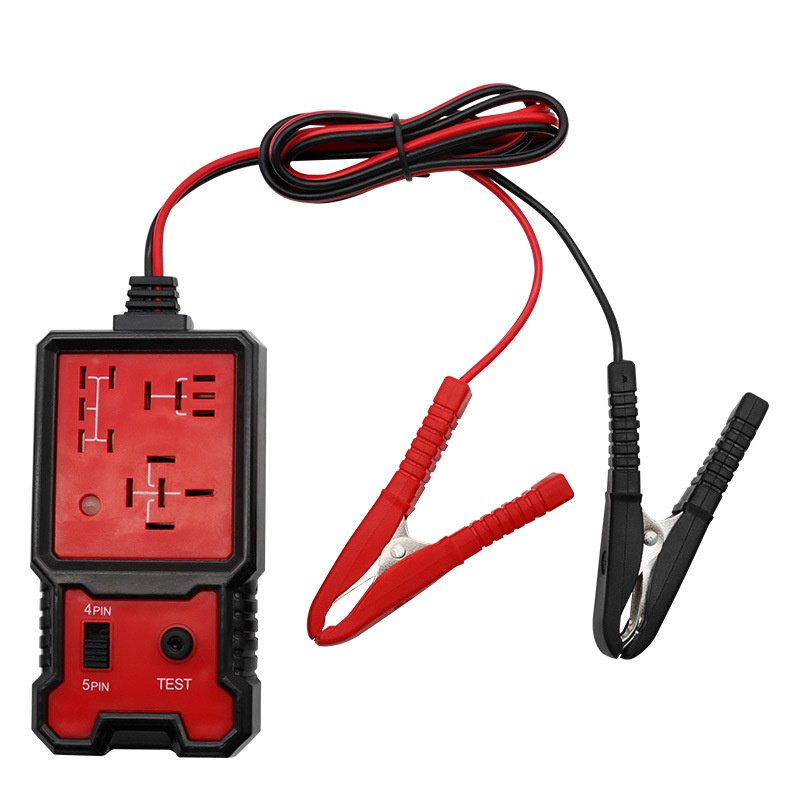 Automotive relay battery tester, four foot and five foot relay analyzer, automotive and motorcycle circuit battery repair tool