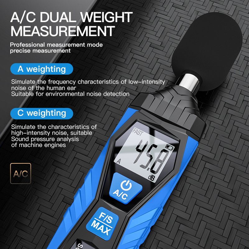 Digital Sound Meter SL720 High-precision Sound Decibel Monitor Office Noise Detection decibel Meter Tool 30-130dB Decibel Tester