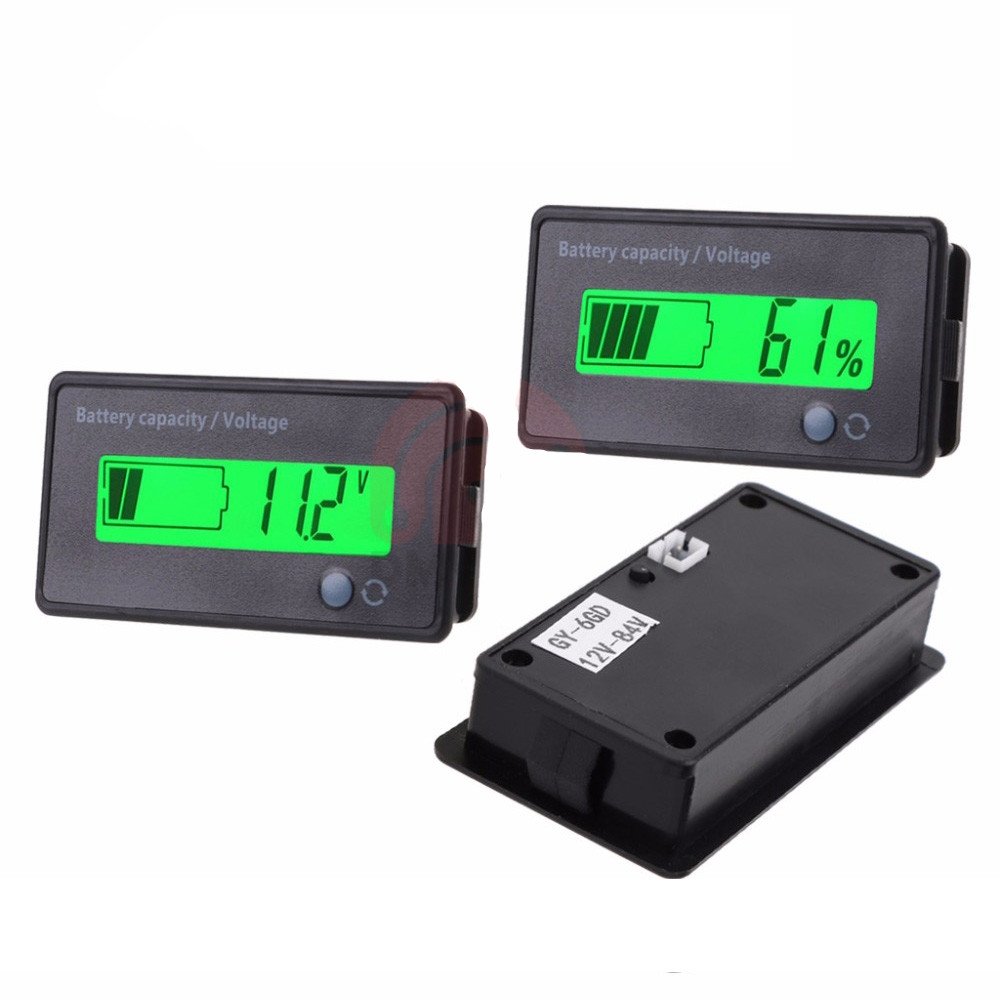 12V/24V/36V/48V 8-70V LCD Acid Lead Lithium Battery Capacity Indicator Voltmeter Voltage Battery Testers Tools