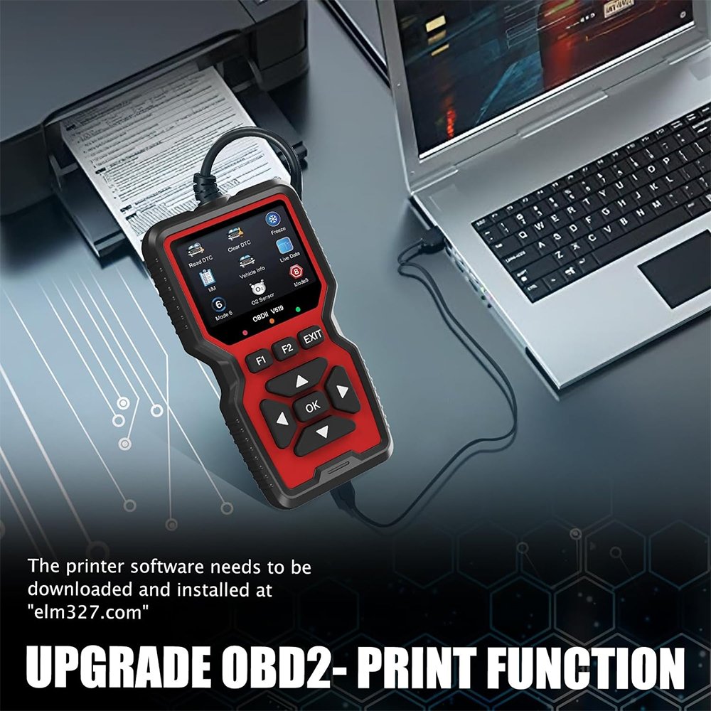 Source Material V519 OBD2 Scanner Built-in 35901 DTC Lookup Automotive diagnostic system analyzer OBD2 Scanner For All Car