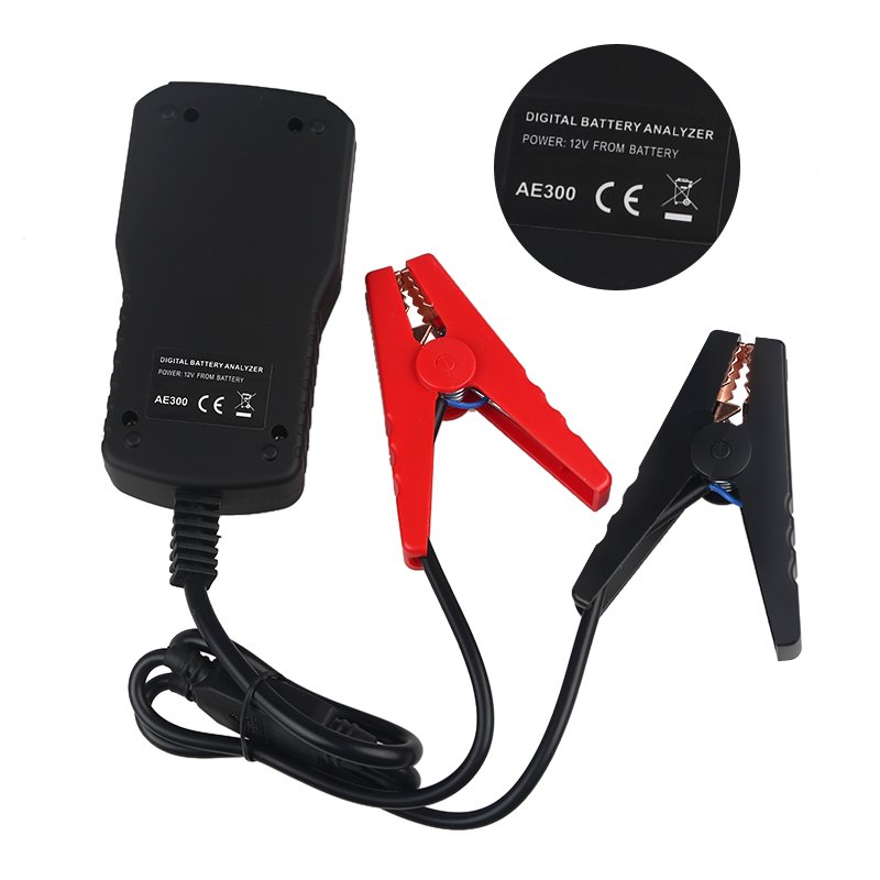 AE300 Automobile Battery Tester 12V Car Battery Life Tester Detector Internal Capacity Test Instrument Scanner Tool