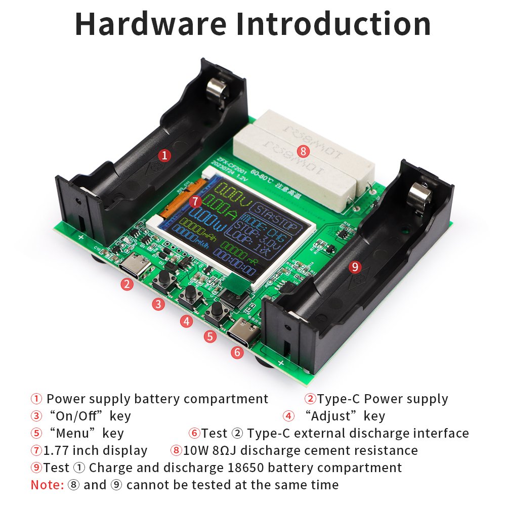 New Arrivals Battery Detector ZFX-CF2001 Multifunctional Battery Detector Lithium Battery Tester