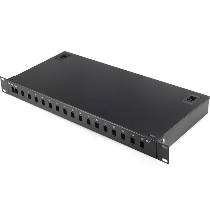 Rack Mount Plc Splitter SC LC APC UPC Connectors Cassette Type 1X2 1X4 1X8 1X16 Optical PLC Splitter