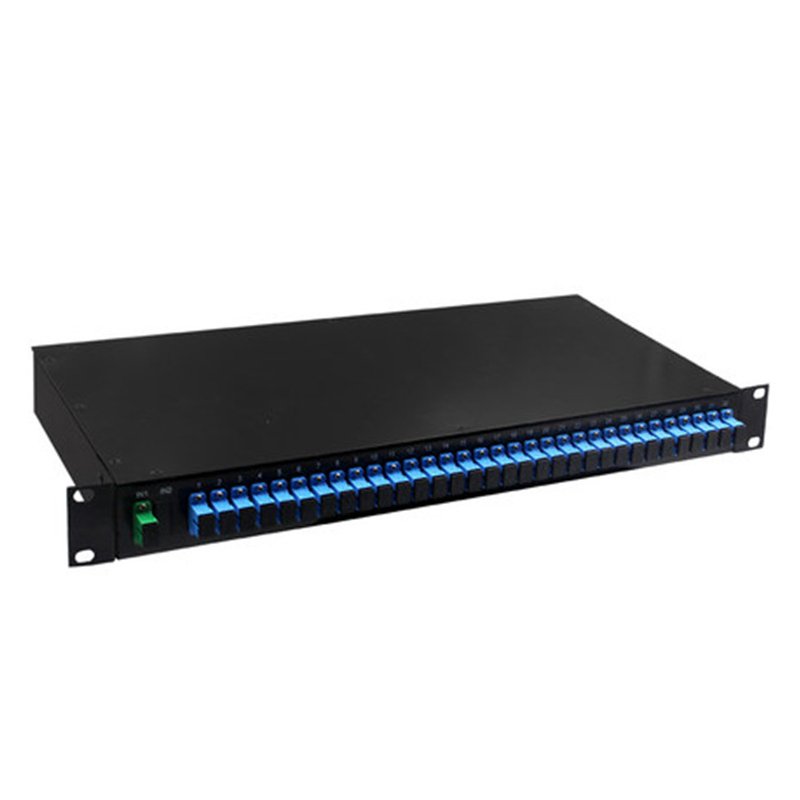 Rack Mount Plc Splitter SC LC APC UPC Connectors Cassette Type 1X2 1X4 1X8 1X16 Optical PLC Splitter