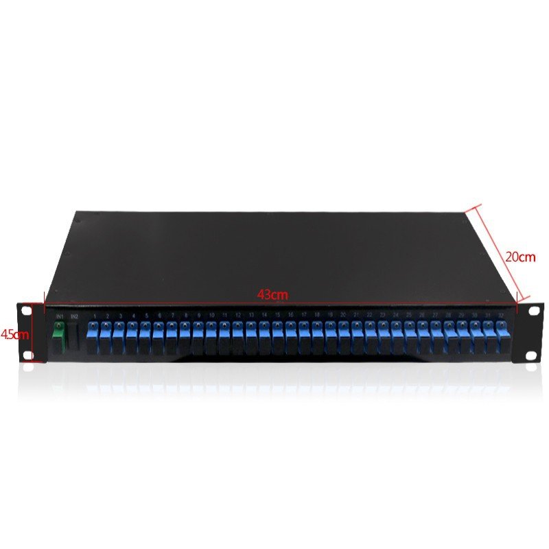 Rack Mount Plc Splitter SC LC APC UPC Connectors Cassette Type 1X2 1X4 1X8 1X16 Optical PLC Splitter