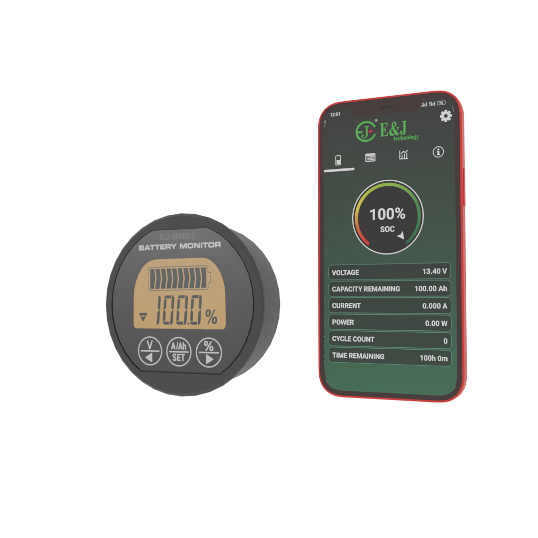 High Precision EJ-BM21 500A shunt Coulometer SMART Battery Monitor