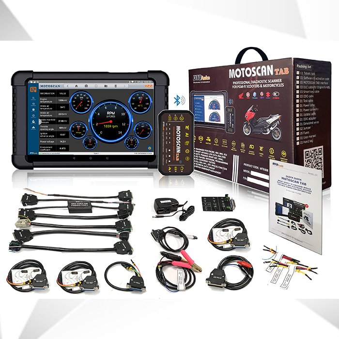 MOTOSCAN TAB The Motorbikes Diagnostic Tool Has A gift MOTODATA software used to look up motorbike repair data on computer