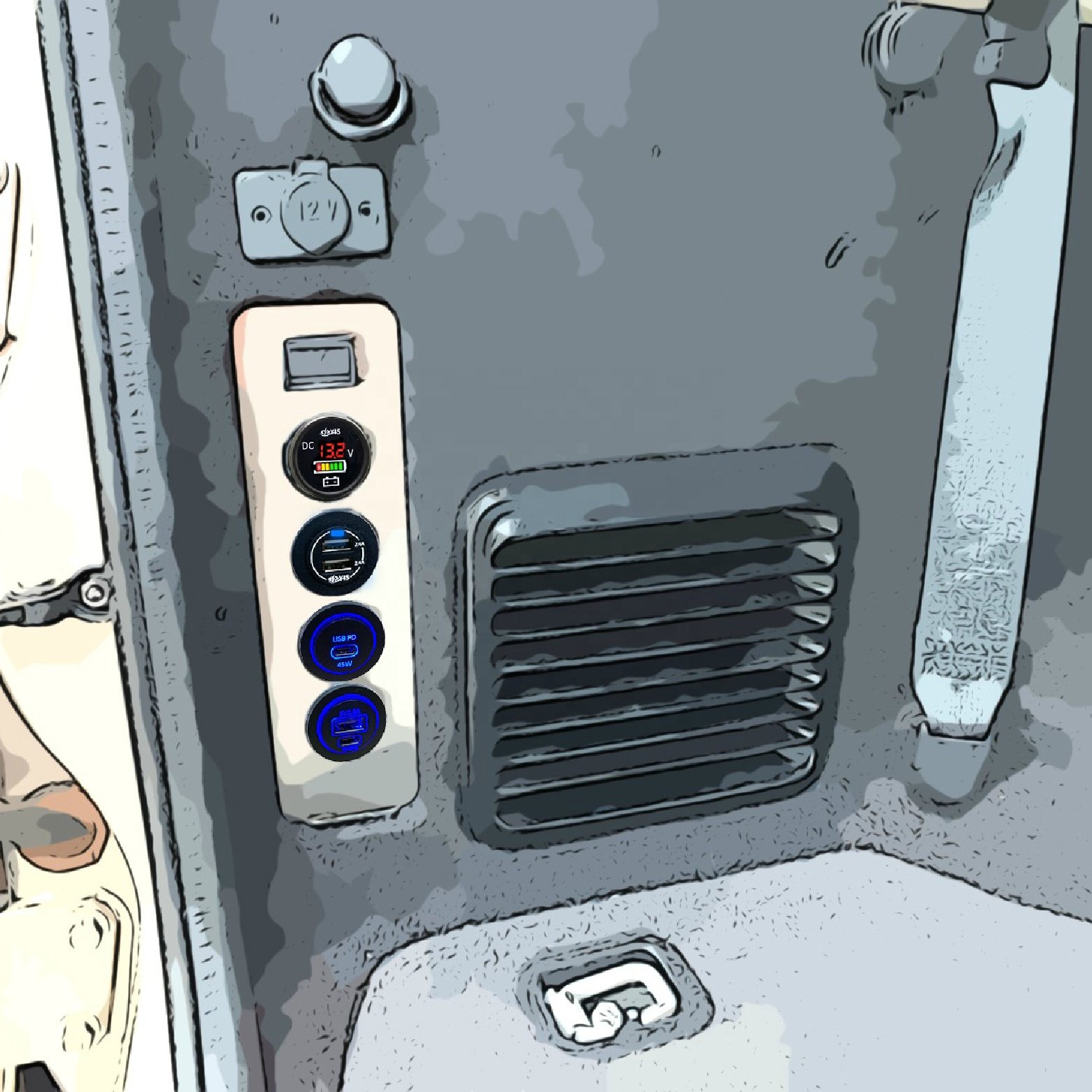12 Volt battery Meter