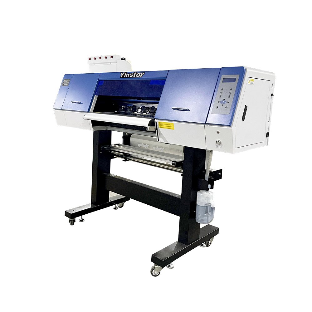 Yinstar 2023 Hot Selling Dtf Printer dual Printheads I3200-a1 Dtf 24inch Printer with Powder Shaker for PAC Wood Matel