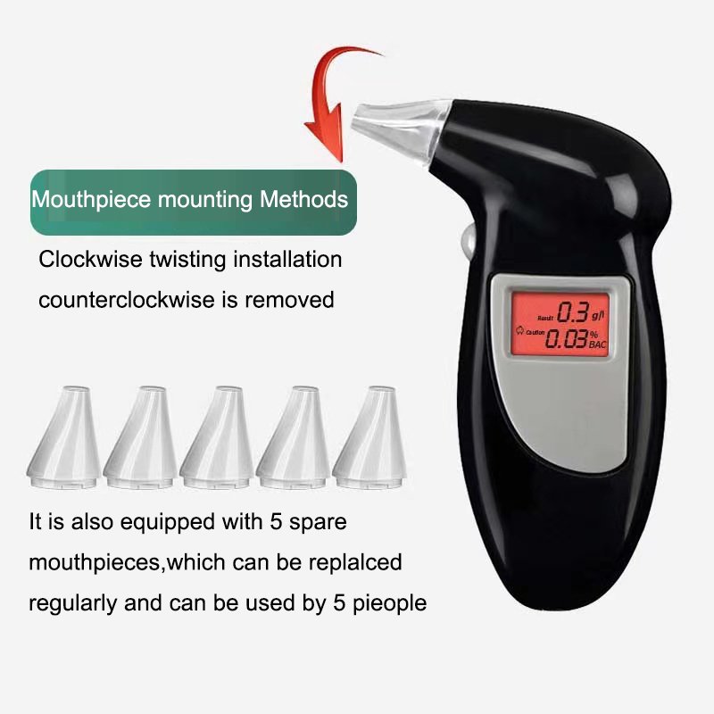 Semi Conductor Professional Factory Wholesale Alcohol Meter Device Factory Wholesale Portable Breathalyser Alcohol Tester
