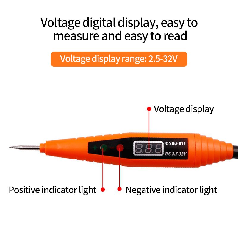 Hot sale power probe circuit tester digital var electrical circuit tester pen voltage alert pen with light