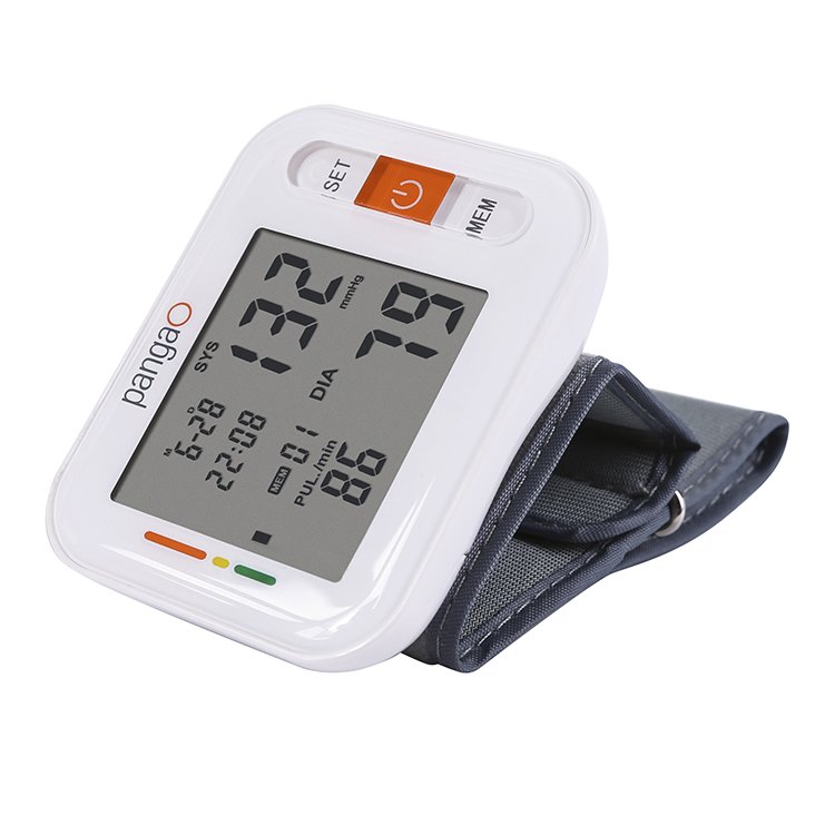 Best electric digital portable talking smart wrist blood pressure monitor large lcd display bp machine