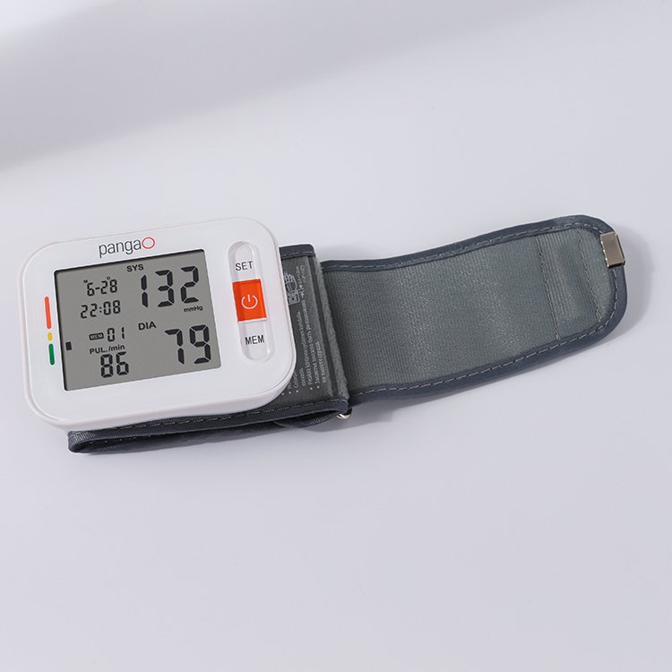Best electric digital portable talking smart wrist blood pressure monitor large lcd display bp machine