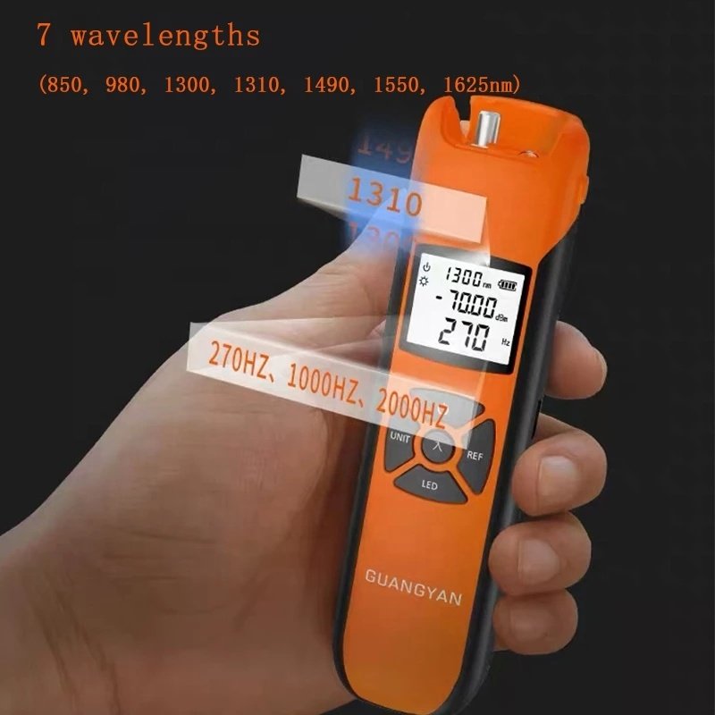 Optical Power Meter G10 New High Precision Rechargeable Battery Fiber Optic Power Meter With Flash Light OPM