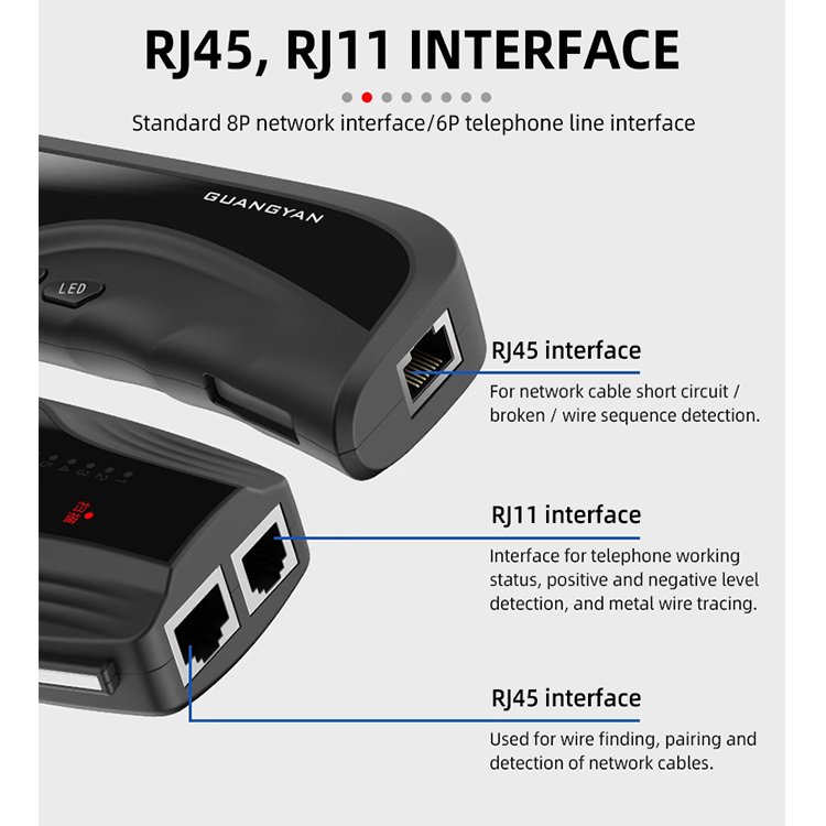 Factory price Handheld network line tester network cable tester Multifunction Rj11 Rj45 Wire Line Finder X1 Wire Tracker