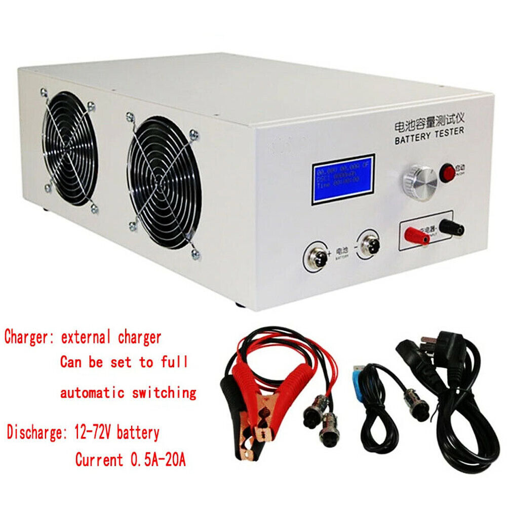 EBC-B20H 12-72V 20A Lithium Lead-acid Battery Discharge Capacity Tester Online Computer Software Support An External Charger