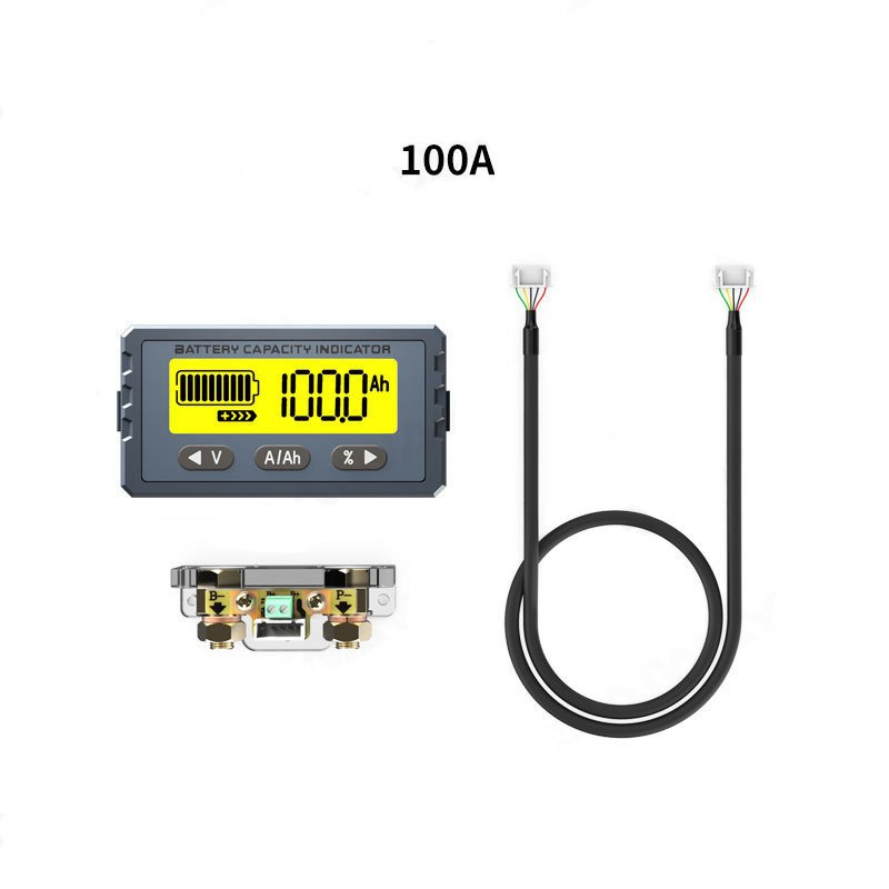 YXW TY23 Battery Capacity indicator 8-120V 50A 100A battery monitor for lead-acid and lithium batteries