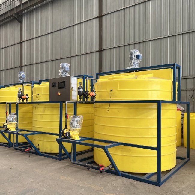 Hot-sale High Quality Wastewater treatment PAC PAM NaOH Automatic Dosing Equipment System Big Capacity Chemical Dosing Machine