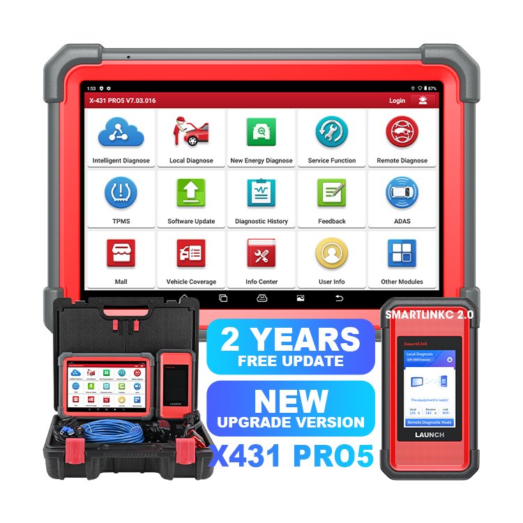 Professional Launch X431 PRO5 PRO OBD Tool Online ECU Programming KEY Coding Diagnostic Car Machine Scanner Automotriz For Cars