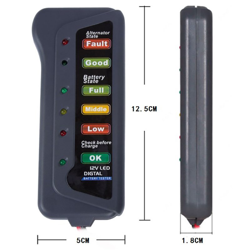 Cars and Motorcycle Auto System Analyzer 12V Car Digital Battery Tester