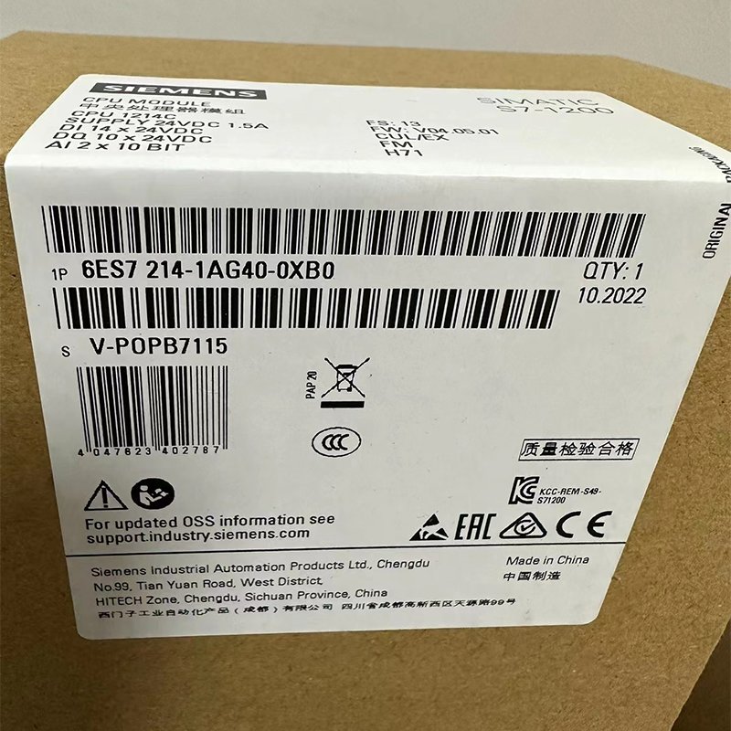 Siemens plc Module SIMATIC S7-1200 CPU 1214C 1212C 1215C 6ES7212-1BE40/6ES7215-1AG40/6ES7214-1HG40/6ES7214-1AG40-0XB0