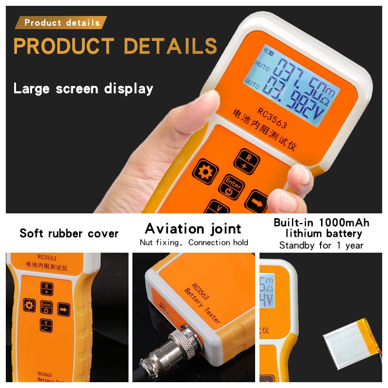 Car battery detector Electric vehicle battery 12v24v battery life capacity internal resistance tester