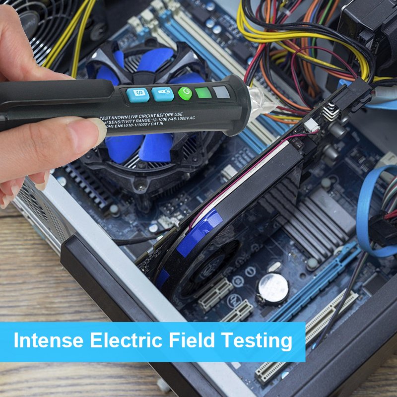 Mestek Non-Contact Pen Type AC Voltage Tester Sensor High Precision AC10 Voltage Detector Tester Voltage Detector