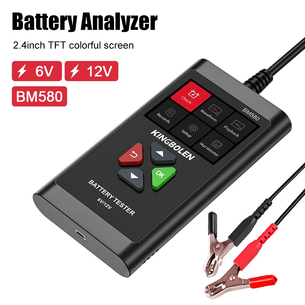 Car Battery Tester Charging Cranking Diagnostic Tools CCA circut Analyzer