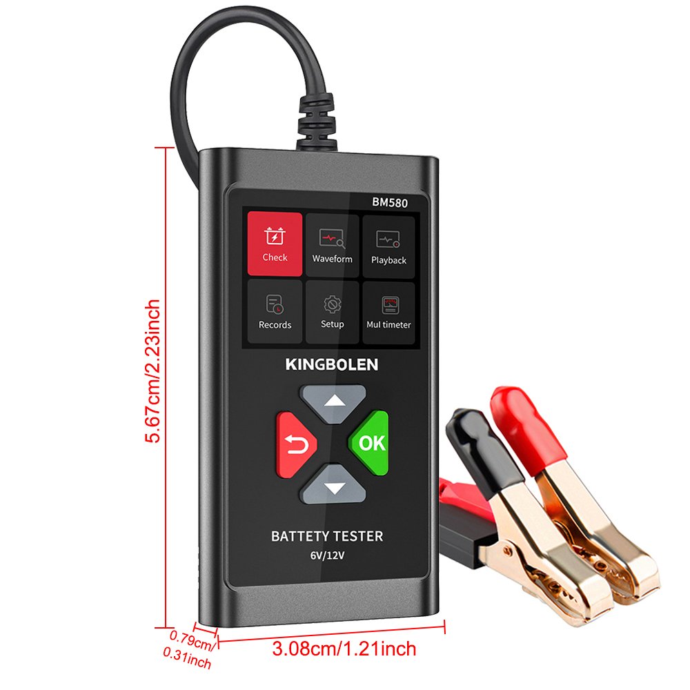Car Battery Tester Charging Cranking Diagnostic Tools CCA circut Analyzer