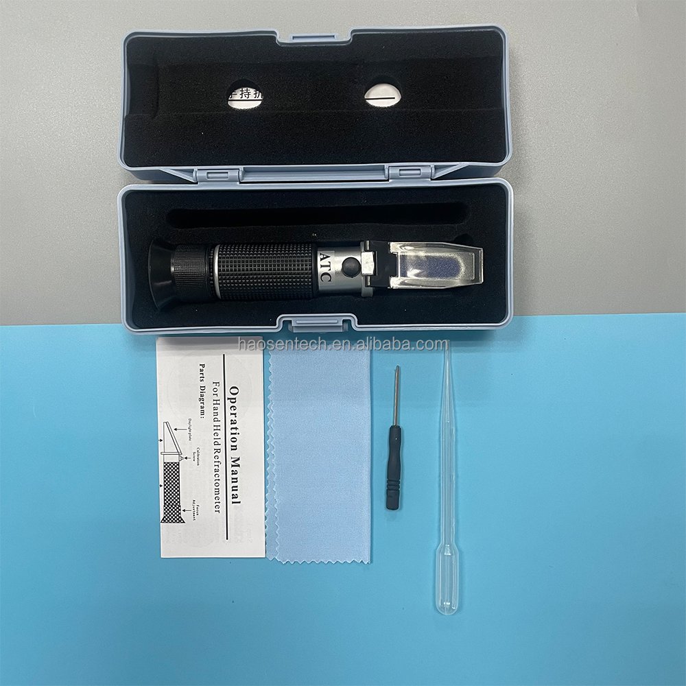 Fahrenheit Refractometer Antifreeze Tester for Freezing Point of Auto Battery Fluid, Glycol, Coolant, 4 in 1 Antifreeze Tester