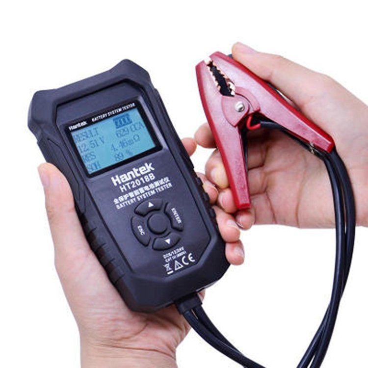 HT2018B Car Digital Battery Tester Vehicle Battery Charging Voltage Analyzer 6V/12V/24V LCD Automotive Battery System Tester