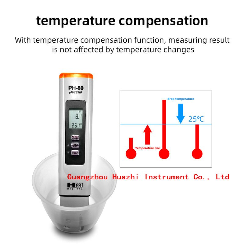 HM digital PH-80 portable Home water Ph reagent water PH Meter water quality testing measurement tester