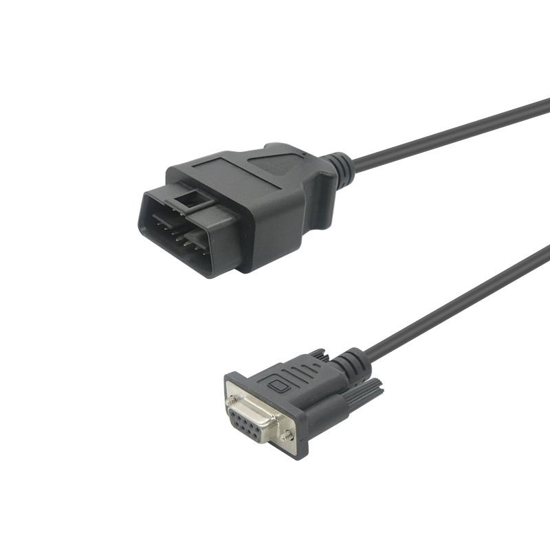 OBD 16 Pin Male To D-sub 9Pin Male obd2 to db9 cable OBD diagnostic cable scanner Extension Cable
